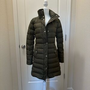 Olive Green Women's Puffer Coat